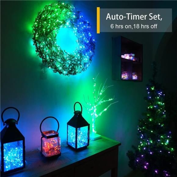 33ft Color Changing Fairy Lights, 100 LED USB Fairy String Lights with Remote - Picture 4 of 6